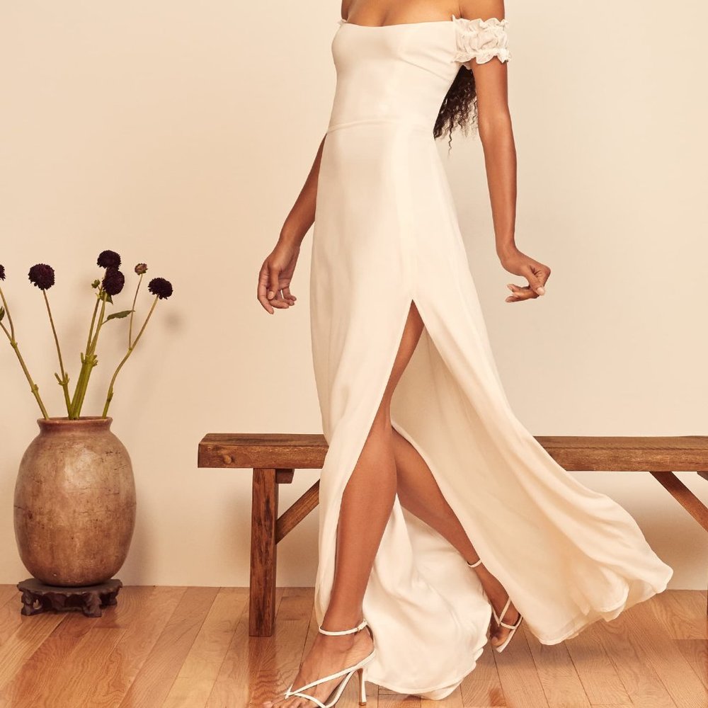 Reformation Gimlet Dress size 4 ivory